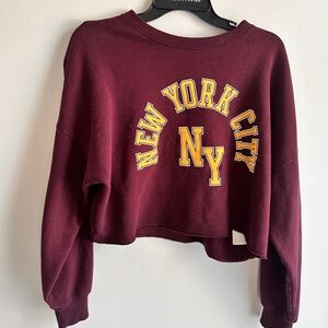 Hollister Burgundy New York City Sweatshirt